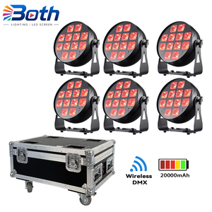 ไฟพาร์ LED PowerPar 12 กำลังสูง ใช้พลังงานจากแบตเตอรี่ 12x18W RGBWA+UV สำหรับเวทีและไฟดีเจ - Product Image 1