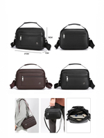 Nouveauté : Sac bandoulière en cuir PU de qualité supérieure, design tendance, prix de gros usine, avec logo personnalisé, pour homme, original