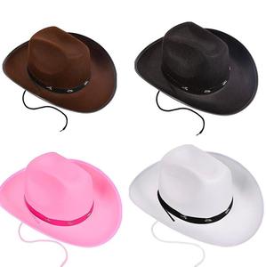 Decoración <span class=keywords><strong>de</strong></span> fiesta, sombrero <span class=keywords><strong>de</strong></span> <span class=keywords><strong>vaquero</strong></span> occidental, fieltro tachonado, Rodeo occidental, sombreros <span class=keywords><strong>de</strong></span> vaquera texana, <span class=keywords><strong>accesorios</strong></span> <span class=keywords><strong>de</strong></span> <span class=keywords><strong>disfraz</strong></span> <span class=keywords><strong>de</strong></span> <span class=keywords><strong>vaquero</strong></span> <span class=keywords><strong>para</strong></span> adultos - Product Image 1