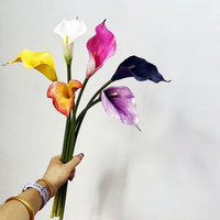 Arrangement de fleurs artificielles Calla Lily, fleurs artificielles pour accessoires de photographie de mariage, décoration de salon à domicile