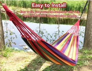 Hamaca de Lona Plegable para Acampar, Viajar al Aire Libre, Hacer Senderismo, <span class=keywords><strong>Individual</strong></span> o Doble - Product Image 5