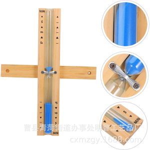Wooden Rotating Hourglass <b>Timer</b> 15 Min Sauna Wall Mounted <b>Timer</b> - Product Image 4