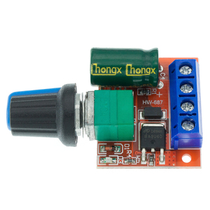 Contrôleur de vitesse de moteur CC 12V PWM 5A Mini 10A 90W Module de régulateur réglable CC-CC 4,5V-35V Interrupteur de commande 24V - Product Image 3