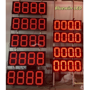 Panneaux LED de prix de carburant à télécommande RF, affichage numérique de <span class=keywords><strong>compteur</strong></span> de station-service, panneaux pylon, affichage numérique de prix LED, fournisseur fiable - Product Image 4