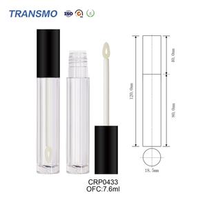 Tube de brillant à lèvres doré recyclable de 5 ml, contenant en plastique transparent pour repulpeur de lèvres et correcteur de cosmétiques - Product Image 4