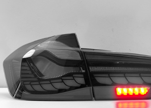 Feux arrière LED clairs de style GTS pour Série 3 F30/F35 2012-2018, feux de freinage et de direction à effet écailles de dragon - Product Image 4