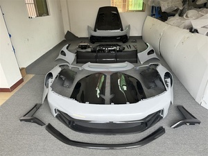 Bộ body kit 992 GT3RS dành cho Porsche 992 nâng cấp GT3RS, chất liệu sợi carbon khô, bao gồm cản trước sau, ốp sườn, cánh gió sau, nắp capo, ống xả - Product Image 3