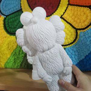 Fluid Bear <span class=keywords><strong>Peinture</strong></span> fluide DIY, poupée de dessin animé blanche, jouets pour enfants, activité créative artisanale, décorations - Product Image 4