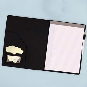 Wholesale Travel Custom A5 Business Notebook Organizer Padfolio Laserable Engraved Blank PU Leather Portfolio <b>Folder</b> for Women - Product Image 2