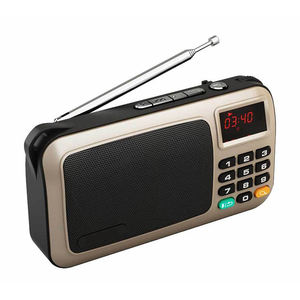 Radio FM Portátil de 1500 mAh, Reproductor de Música MP3, Amplificador de Voz, Batería Recargable, Tarjeta TF, Unidad Flash USB, Linterna - Product Image 5