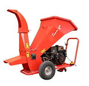 Forest machinery 15 HP 499cc Gasoline Engine Powered ATV Drum Wood Chipper Shredder Machines