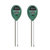 Testeur de fertilité et de nutriments du sol moderne en ABS, testeur compact de compactation du sol, testeur de humidité, de pH et de luminosité du sol, trois fonctions