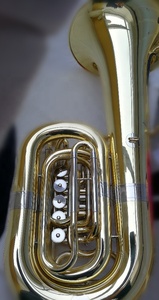 Tuyau de réglage et de direction en nickel-cuivre, laque dorée, de haute qualité, tube <span class=keywords><strong>C</strong></span>, <span class=keywords><strong>Tuba</strong></span> avec 4 clés rotatives (4/4), JTUC-410 mm - Product Image 3