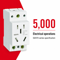 Prise modulaire DELIXI DZ47X pour rail DIN, 250V 440V AC 10A 16A 25A