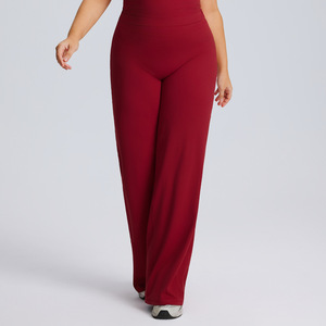 Leggings de moda de Spandex/Nylon para mujer, elásticos, con control de humedad, efecto moldeador, anticelulíticos, con fruncido, de encaje, para correr, para maternidad, tallas grandes - Product Image 1