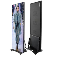 Cartellone Pubblicitario Digitale LED Wireless WiFi P1.538 P1.86 P2 P2.5, Insegna da Interno con Supporto a Pavimento, Schermo Pubblicitario LED