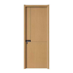 WPC Puertas interiores de madera Fábrica de puertas chinas Tablero impermeable + Película de PVC La elegancia antitermitas cumple con la durabilidad - Product Image 2