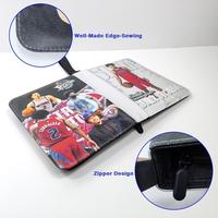Classeur d'album 4 pochettes en cuir PU de haute qualité pour cartes MTG, CTG, sportives, de basket-ball, et protège-cartes de collection