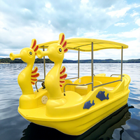 Bateau électrique de haute qualité pour 5 personnes, alimenté par batterie, pour les parcs aquatiques et les divertissements en lac