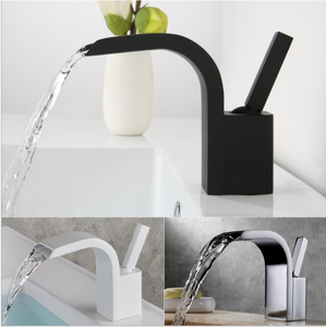 <span class=keywords><strong>Grifo</strong></span> de <span class=keywords><strong>lavabo</strong></span> de baño de una sola manija de alta calidad, <span class=keywords><strong>grifo</strong></span> de <span class=keywords><strong>lavabo</strong></span> de <span class=keywords><strong>cascada</strong></span>, mezclador frío y caliente - Product Image 2