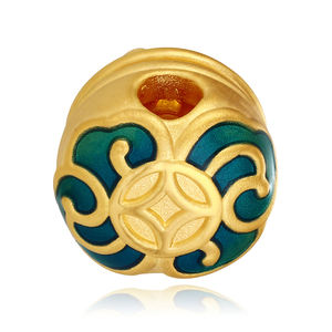 2025 Trendy 0,95G Fortune con cuentas de oro duro para pulsera 24K accesorios de joyería de gama alta sólidos - Product Image 3