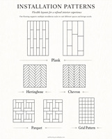 Colección de parquet de roble de gran formato con certificación CE, tablas largas de 1900 mm para el hogar.