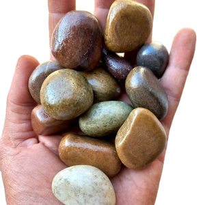 หินขัดสีหลายสีแบบกรวดผสมโพลียูรีเทนแบบธรรมดาสำหรับตกแต่งสวนผู้ผลิตในอินเดีย - Product Image 1