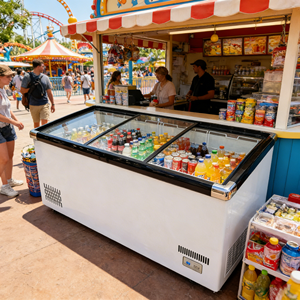 Congelador vertical comercial de gran capacidad para mariscos de <span class=keywords><strong>supermercado</strong></span>, económico, tipo isla, en oferta. - Product Image 6