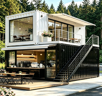 Maison Conteneur Murale en Verre Moderne de Luxe avec Vue Panoramique, Maison Modulaire Préfabriquée pour le Glamping, Vente en Gros Direct Usine
