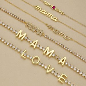 Dylam 2024 Mother's Day Best Gifts Mom Mommy Fine Jewelry <b>Bangles</b> & Bracelets 5A Zirconia Diamond Pendant Tennis Bracelet - Product Image 2