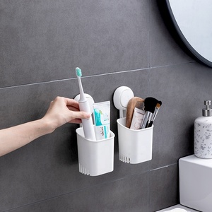 TAILI a Parete Drill-trasporto Smontabile Riutilizzabile Vuoto Potente Tazze <span class=keywords><strong>Dentifricio</strong></span> Spazzolino Da Denti Holder Per Il Bagno - Product Image 1