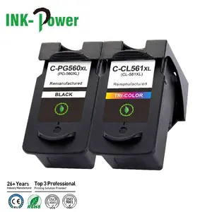 INK-POWER PG-560XL CL-561XL PG560 CL561 560XL 561XL PG 560 CL 561 XL Remanufactured Inkjet Ink Cartridge for Canon PIXMA Printer