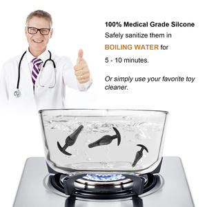 Sexbey verzendt onmiddellijk 3 sets hip anal plug seksspeeltjes van zwarte siliconen, adult toys voor mannen en vrouwen, massage anale pluggen. - Product Image 3