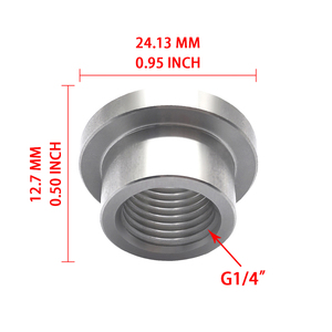Conexión Roscada de Acero Inoxidable 304 con Brida Gruesa y Rosca Escalonada G 1/4" BSPP Hembra para Instalaciones Automotrices Personalizadas - Product Image 4