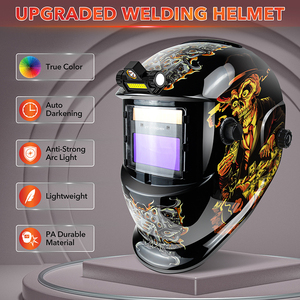 Casque de soudage à assombrissement automatique TRQWH avec <span class=keywords><strong>protection</strong></span> DIN9~13, alimentation solaire et au lithium - <span class=keywords><strong>Masque</strong></span> haute technologie pour soudage à l'arc/MIG/TIG - Product Image 2