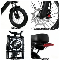 Vélo électrique 4.0 avec pneus larges de 20 pouces de style européen pour la plage, la neige et le tout-terrain, vélo à assistance électrique au lithium-ion
