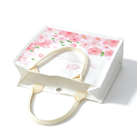 Nouveau design, sac fourre-tout en toile grande capacité, fermoir à bouton, motif floral personnalisable, durable, écologique, idéal pour les cadeaux.