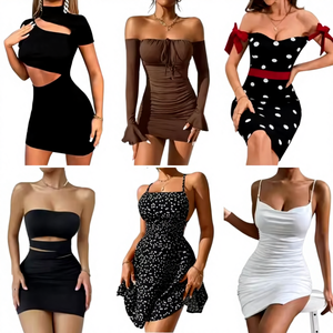 NUEVO Lote de Ropa para Mujer Sin Marca, Estilos Variados: Vestidos, Camisetas, Blusas, Pantalones, Faldas, Algodón/Poliéster, Cantidad 9999 - Product Image 2