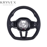Kryvex 2020-2024 pour M2/M3/M4 X3 X5 G87 G80 G82 G20 G21, cuir en fibre de carbone pour volant sport 3 branches 35 mm, performance LCI