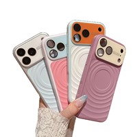 Coque magnétique à fenêtre large et motif ondulé pour iPhone 17 Pro Max, 17 Pro, 17, 18 Pro Max, 18 Pro – Meilleures ventes
