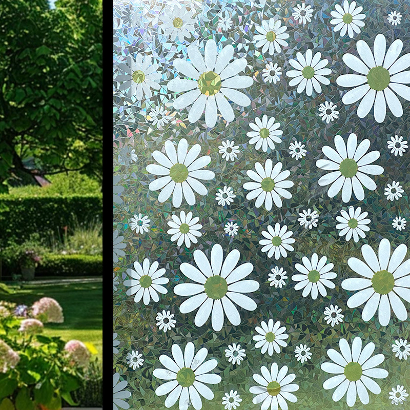 Motif chrysanthème blanc60*100cm