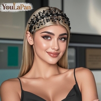 YouLaPan – bandeaux exquis pour femmes, accessoires de cheveux à la mode pour mariages, mariées, banquets, danses, avec strass faits à la main, YXA227