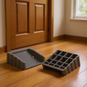 Butoir de porte créatif anti-vent en caoutchouc à fixation au sol, anti-collision, lot de 4 - Product Image 2