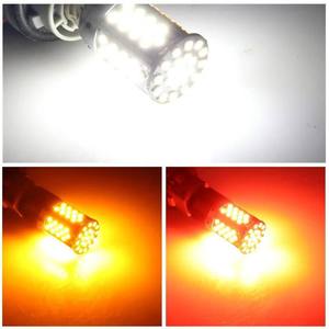 หลอดไฟ LED Canbus รุ่นใหม่ 1156 1157 T20 7740 7443 81SMD สำหรับรถยนต์ ใช้เป็นไฟเลี้ยว ไฟถอย ไฟเบรก ประสิทธิภาพสูง หลอดไฟ LED Canbus รุ่น 1157 - Product Image 4