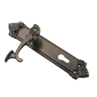 Serrure de porte intérieure de luxe à installation facile, silencieuse, pour chambre à coucher, en bois, avec poignée et levier, verrouillage à mortaise et clé
