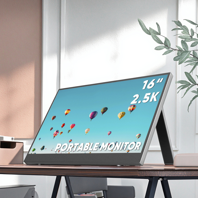SIBOLAN Factory Sale ODM 16 Inch 2.5K Gaming Portable Dual LCD Screen Extender Monitor IPS Panel HDR New Portable Monitor