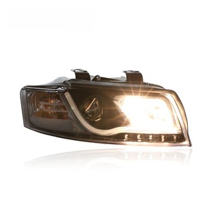 Conjunto de <span class=keywords><strong>Faros</strong></span> Delanteros LUFENG para <span class=keywords><strong>Audi</strong></span> A4B6 2001-2005, <span class=keywords><strong>Faros</strong></span> Delanteros de Xenón LED Modificados con Ojo de Ángel - Product Image 4