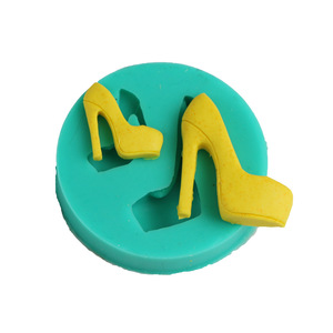 Silicone Cake Mold High Heel Fondant Mold For Baking Cake Decorating Craft Tools Green - Product Image 1