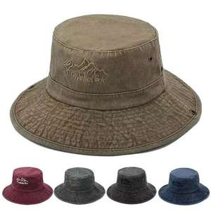 Sombrero de Pescador con Ala Ancha, Protección Solar, Transpirable, Plegable, para Adultos, Casual, para Exteriores, Color Caqui, Tela de Poliéster - Product Image 4