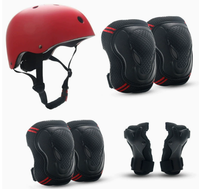 Kit de protection de patins à roulettes pour enfants, casque d'équilibre pour voiture, skateboard, genou, coude, vélo, ensemble de sept pièces, bonnet de sécurité
